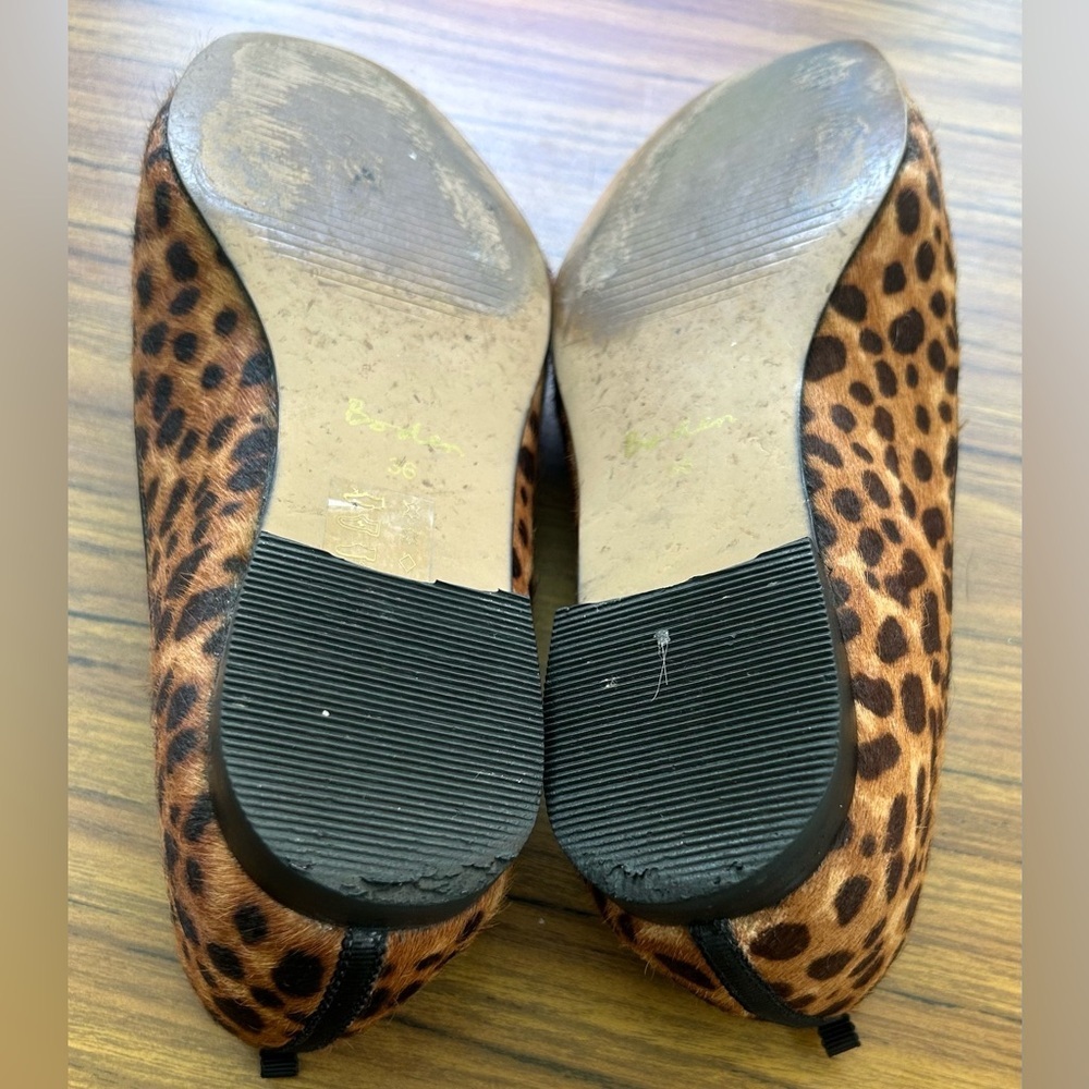 Boden Calf Hair Leopard Tassel Loafer Size 5.5 Animal‎ Print Ines Flats - Picture 9 of 10